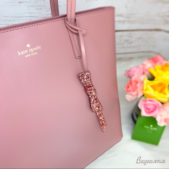 Kate spade Karla tote seton drive dusty peony bow - Picture 5 of 8